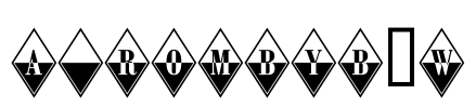 a_RombyB&W Font Image
