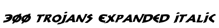 300 Trojans Expanded Italic