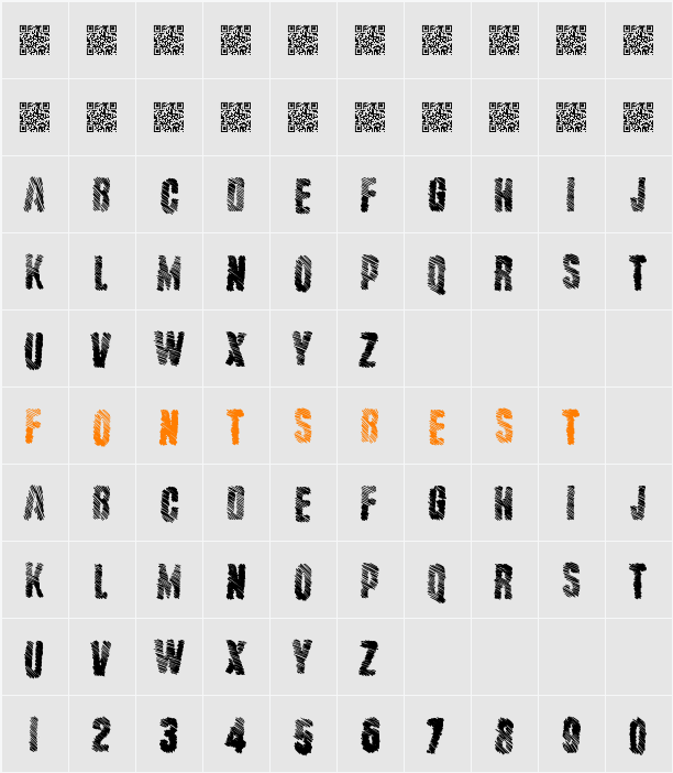 MajorStripe Character Map