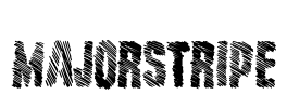 MajorStripe Font Image