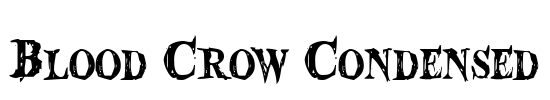 Blood Crow Condensed Font Image