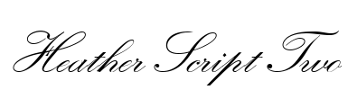 Heather Script Two Font Image