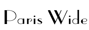 Paris Wide Font Image