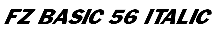 FZ BASIC 56 ITALIC