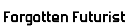 Forgotten Futurist Font Image