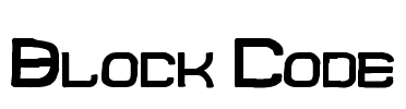 Block Code Font Image