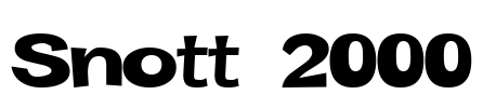 Snott 2000 Font Image