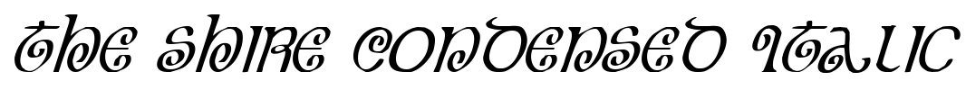 The Shire Condensed Italic