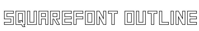 SquareFont Outline
