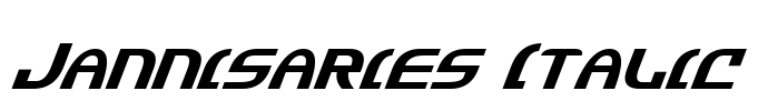 Jannisaries Italic Font Image