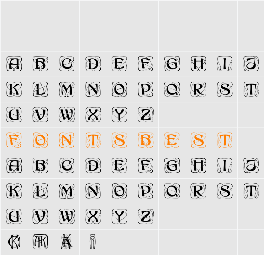 Konanur-Caps Character Map