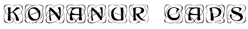 Konanur-Caps Font Image