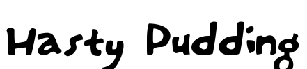 Hasty Pudding Font Image