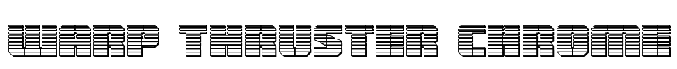 Warp Thruster Chrome Font Image