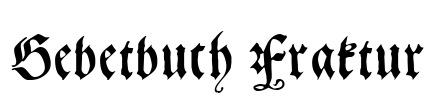 Gebetbuch Fraktur
