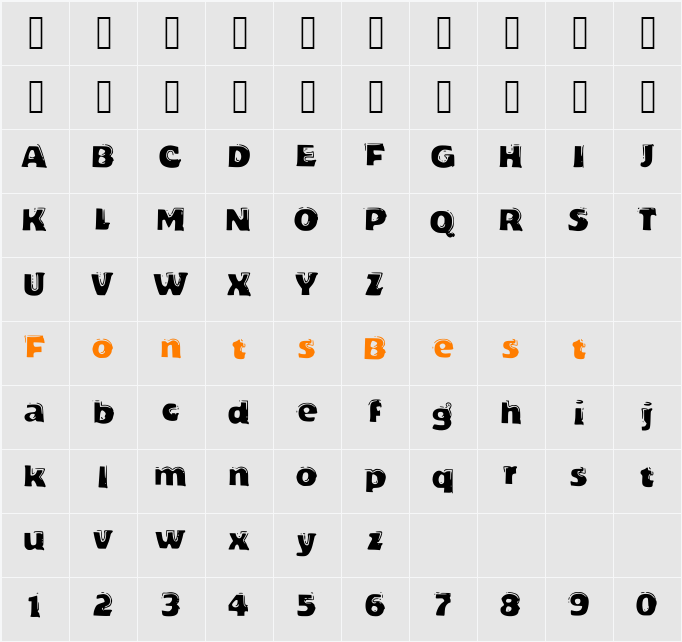 DeLeo Character Map