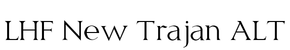 LHF New Trajan ALT Font Image