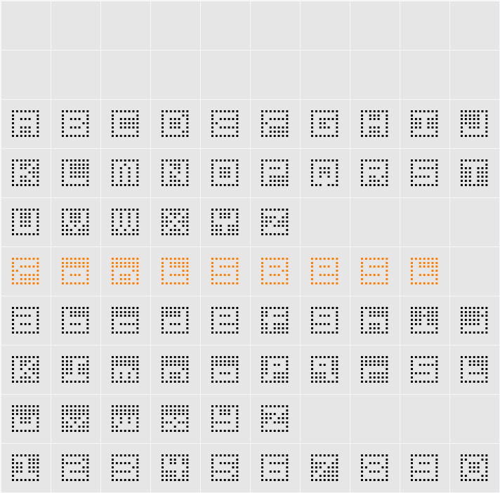 Gridder Character Map