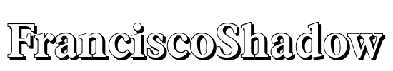 FranciscoShadow Font Image