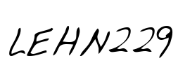 LEHN229 Font Image