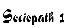 Sociopath 1 Font Image