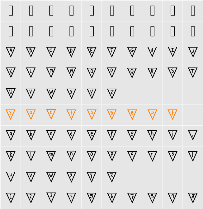flags Character Map