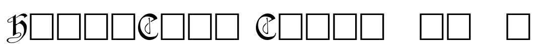 HorstCaps Caps:001.001 Font Image