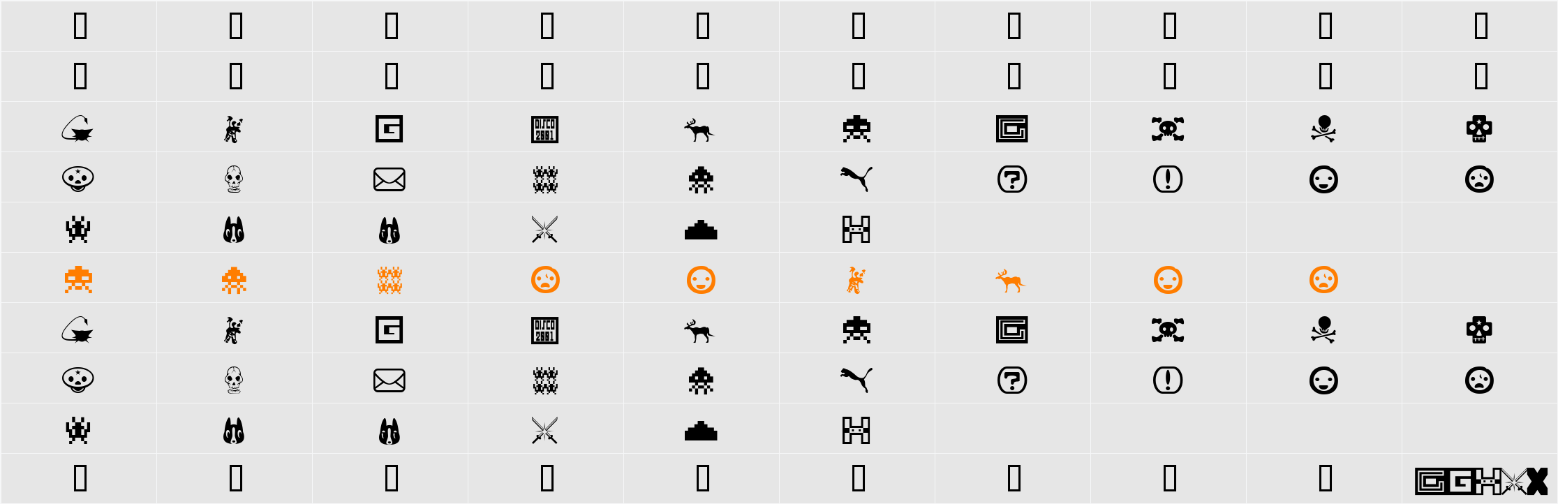 toybox Character Map