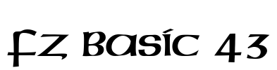 FZ BASIC 43 Font Image