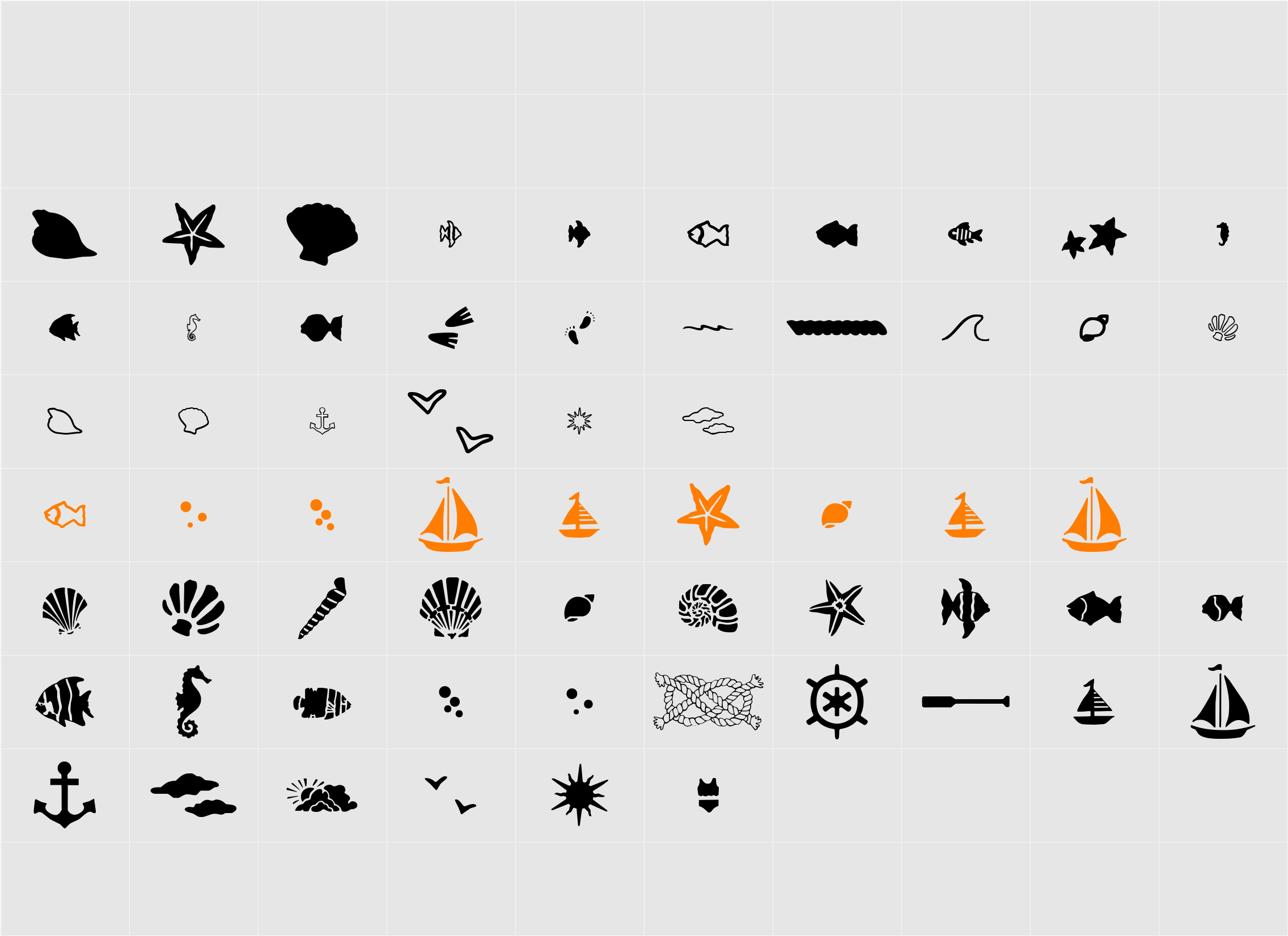 SC By The Sea Character Map