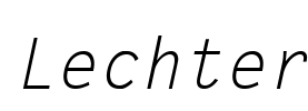 Lechter Font Image