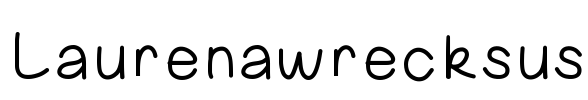Laurenawrecksus Font Image
