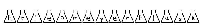 ErlenmeyerFlask Font Image