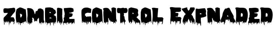 Zombie Control Expnaded Font Image