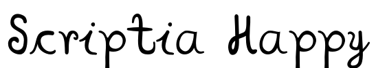 Scriptia Happy Font Image