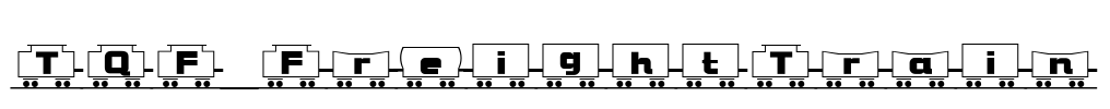 TQF_FreightTrain Font Image