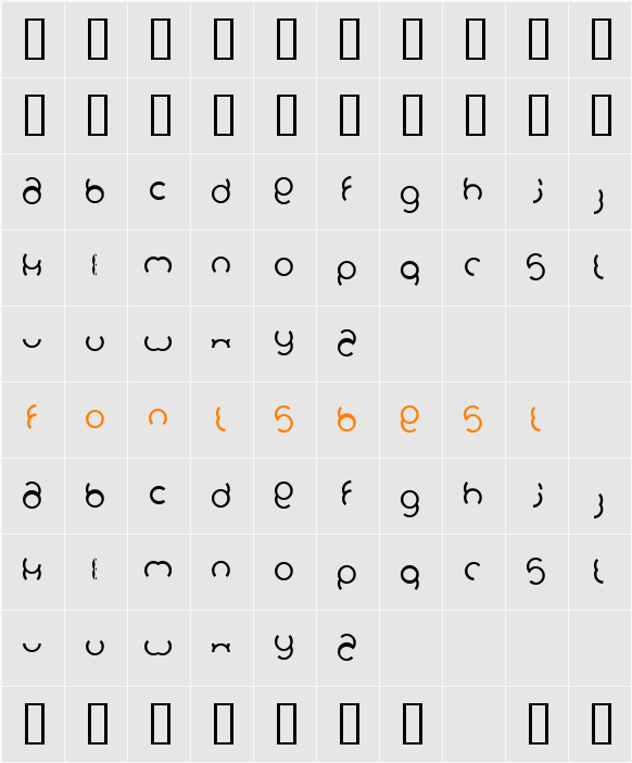 foob Character Map
