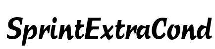 SprintExtraCond Font Image