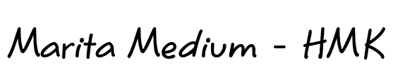 Marita Medium - HMK Font Image
