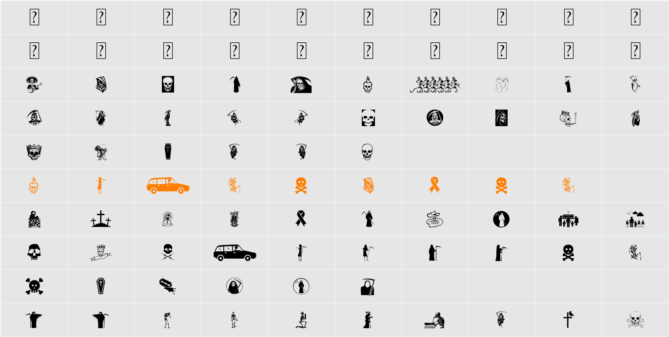 The Death Character Map