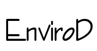 EnviroD Font Image