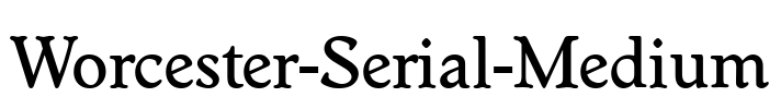 Worcester-Serial-Medium Font Image
