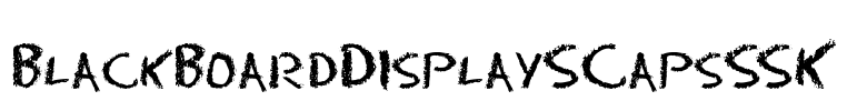 BlackBoardDisplaySCapsSSK Font Image
