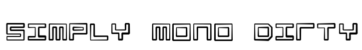 Simply Mono Dirty Font Image
