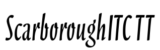 ScarboroughITC TT Font Image