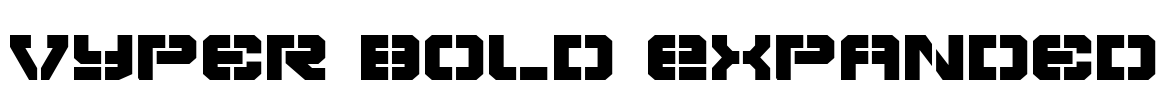 Vyper Bold Expanded Font Image