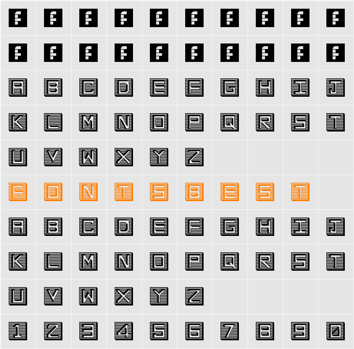 en hollow tiles Character Map