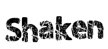 Shaken Font Image