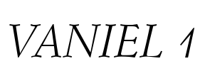 VANIEL 1 Font Image