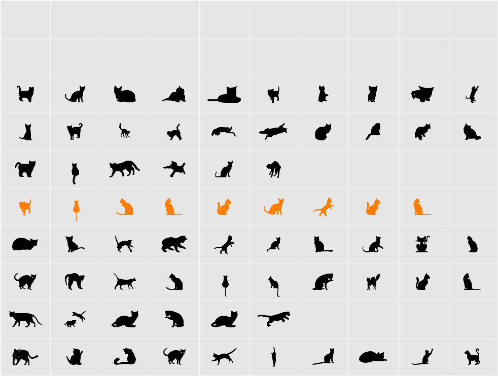 kitty cats tfb Character Map